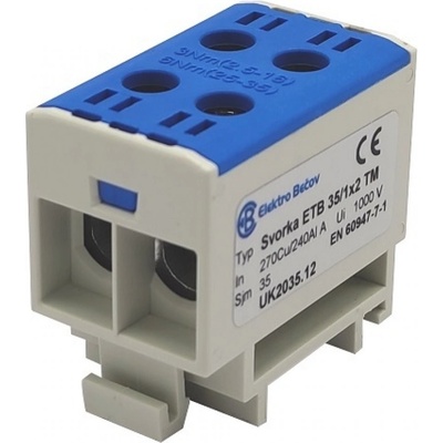 ELEKTRO BEČOV Svorka ETB 35/1x2 modrá UK2035.12