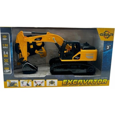 Gear Inc RC Bagr na Dálkové ovládaní v měřítku žlutý 1:24