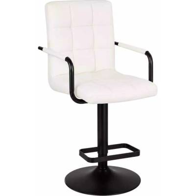 LuxuryForm Design Verona Black na čiernom tanieri / biela
