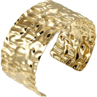 Free Style Náramek bangle z chirurgické oceli zlatý MBSG18GD