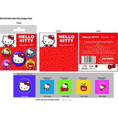 EPEE Set odznaků Hello Kitty