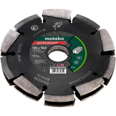 Metabo Diamantový frézovací kotúč 125 x 18 x 22, 23 mm 628298000