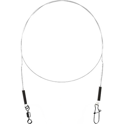 Delphin Fluorokarbonové lanko BOMB! s obratlíkem a karabinkou 35cm 9kg – Hledejceny.cz