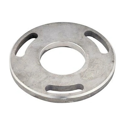 Deska na podlahu se 3 otvory 9 x 35 mm, o 100 mm, střed.otvor o 43 mm, nerez V2A