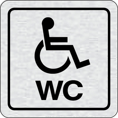 B2B Partner Nalepovací cedulka na dveře - WC invalidé
