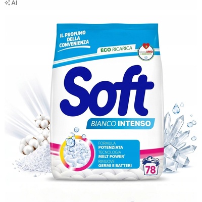 Soft prášek na barevné prádlo 3,9 kg