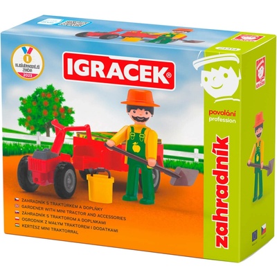 Efko IGRÁČEK Zahradník s traktůrkem a doplňky