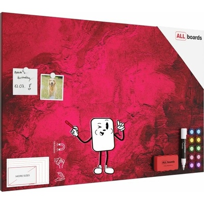 ALLboards Magnetická tabuľa METALboards, MAGNOLIE 90 x 60 cm MB96_00120