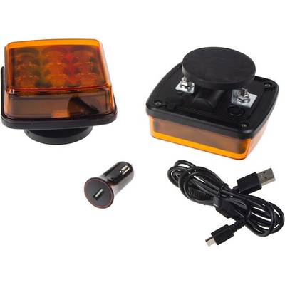 LED výstražné světlo, oranžové, ECE R65, set 2ks, WL-H05ORA