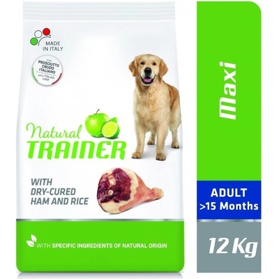 Natural Trainer MAXI Adult PROSCIUTTO A RYŽA 2 x 12 kg