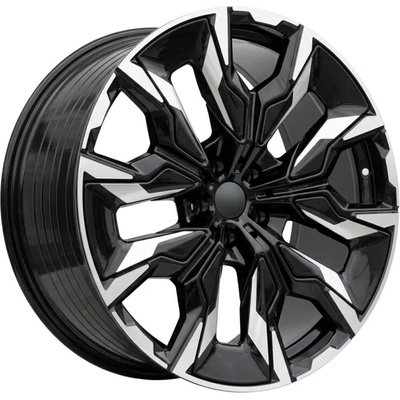Alu kola Racing Line A5915, 20x10 5x112 ET46, černá + leštění (zátěžová)