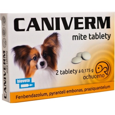 Caniverm mite pro psy a kočky 6 tablet x 0,175g