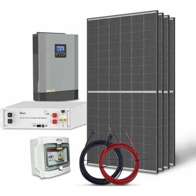 TIPA TRINA 1820Wp ostrovní solární sada LiFePO4 51,2V 100Ah DEYE měnič 48V/230VAC 5500W