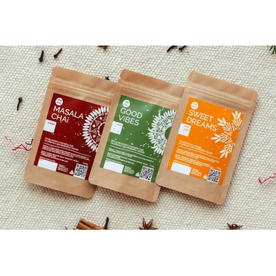 TOMCHAi Degustační set Sypané čaje 3 x 15 g