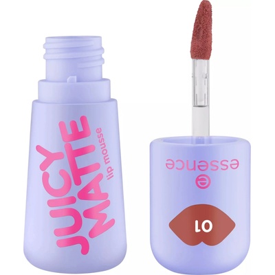 essence Pěna na rty Juicy Matte Lip Mousse 01 Maple Rouge 2,7 ml