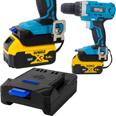 P4U ADAPTÉR PŘECHODKA Z NÁŘADÍ DEDRA SAS+ALL 18V NA BATERIE DEWALT XR 18V
