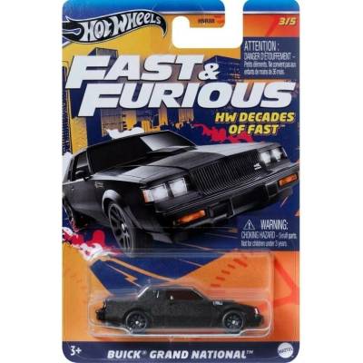 Mattel Hot Wheels Fast & Furious: Decades of Fast Buick Grand National Vehi, HRW43