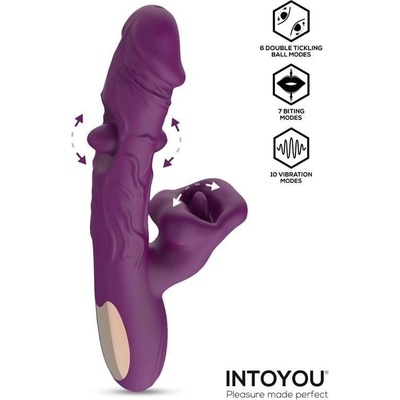Intoyou Bella silikonový na bod G a klitoris 23 x 3,8 cm