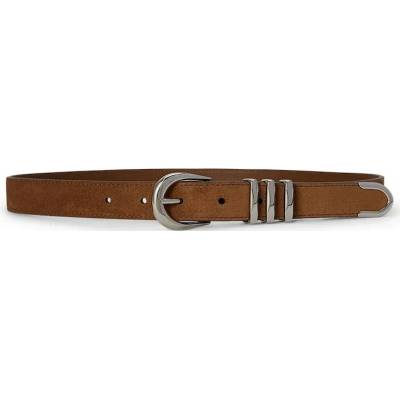Lauren Ralph Lauren pásek dámský semišový 412P11809 hnědá