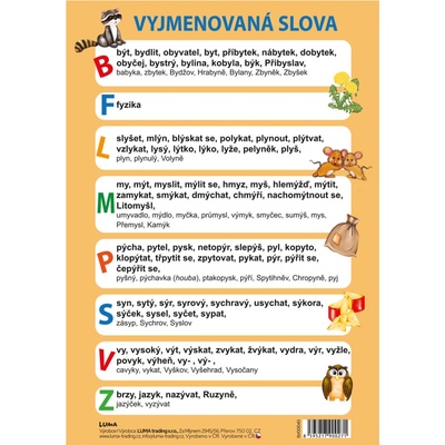 LUMA trading s.r.o. Vyjmenovaná slova A5