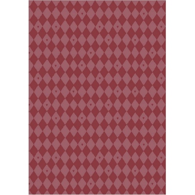 Ib Laursen Vánoční balicí papír Harlequin/Hearts Red – 5 m, červená barva, papír