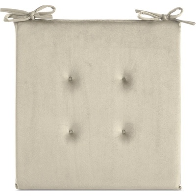 Takoy Sametový podsedák GAJA s ozdobným prošíváním a praktickými šňůrkami-HF-463960 | 40 x 40 x 6 cm