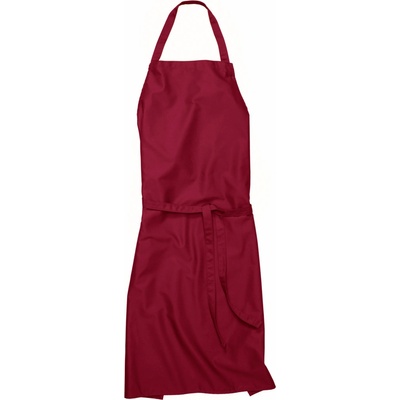 Workwear Verona 90 Dlouhá zástěra s laclem 00131-01 Cherry