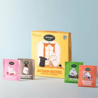 Nordqvist Finsko Černý čaj Moomin Besties Assorted 24 x 1,75 g