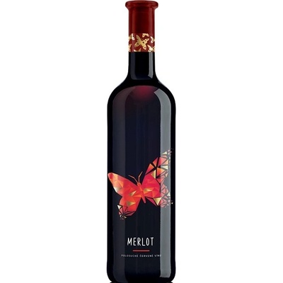 Motýl Merlot 11,5% 0,75 l (holá láhev)