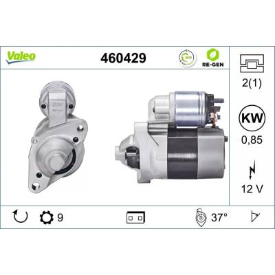 VALEO Startér VALEO RE-GEN REMANUFACTURED VA 460429