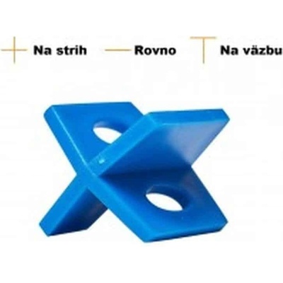 KRÍŽIKY 3mm MODRÉ - 100 ks v balení LEVELYS K8103