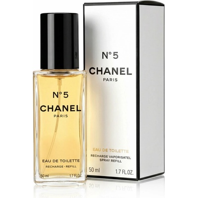 Chanel No.5 toaletná voda dámska 50 ml plniteľný flakón