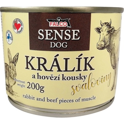 Sokol Falco Sense Dog králík a hovězí 200 g