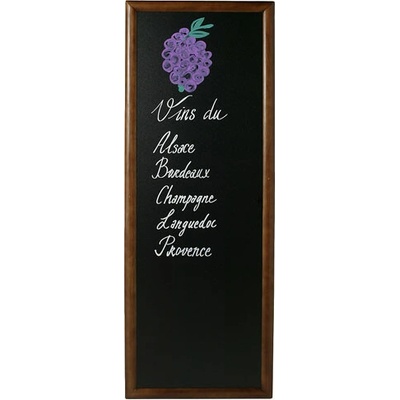 CONTACTO Tabuľa na menu v drevenom ráme 1200 x 560 mm tmavohnedá | 7684/120