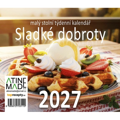 Sladké dobroty, malý stolní, týdenní, 13 x 15 cm 2027