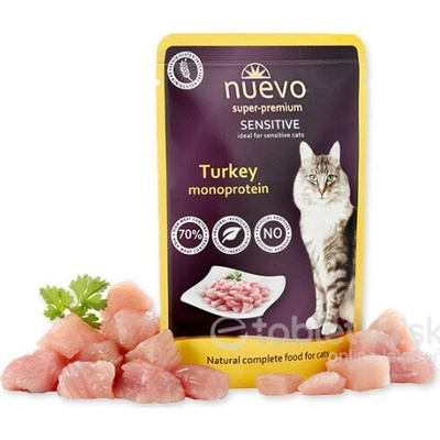 NUEVO Cat Adult Sensitive monoprotein 16 x 85 g