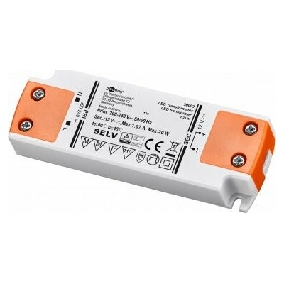 Goobay Napájecí zdroj/transformátor pro LED 12V (DC)/20W