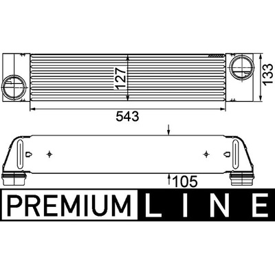 Chladič plniaceho vzduchu MAHLE ORIGINAL CI 193 000P (CI193000P)