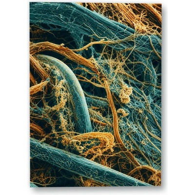 Plakát – Propletená mikroskopická vlákna Bez rámu Bez rámu Ano 35 × 50 cm – Hledejceny.cz