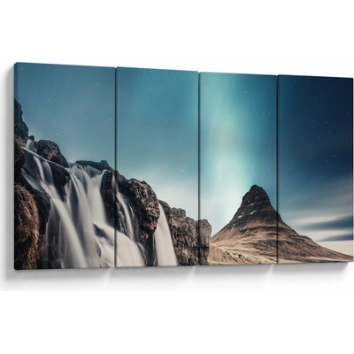 Obraz vodopádů, Čtyřdílný 160x80 cm