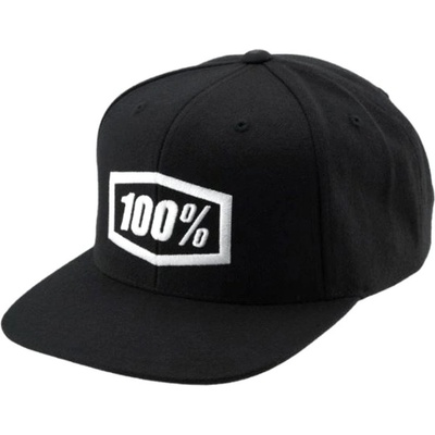 100% ICON Snapback Cap AJ Fit Black