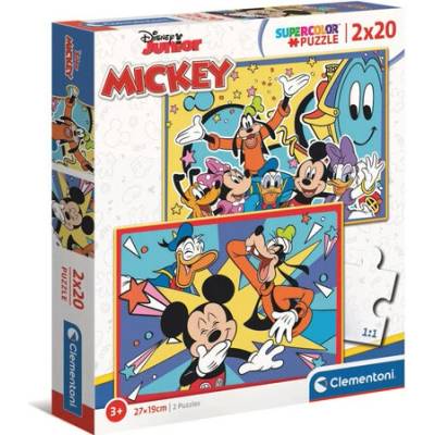 Clementoni Supercolor Mickey 2x20 dielov
