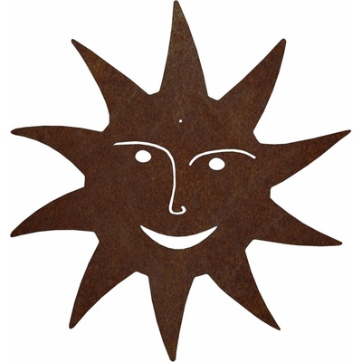 CORGARDEN Zahradní dekorace slunce 49 x 49 cm, corten CORGARDEN 1066 – Hledejceny.cz