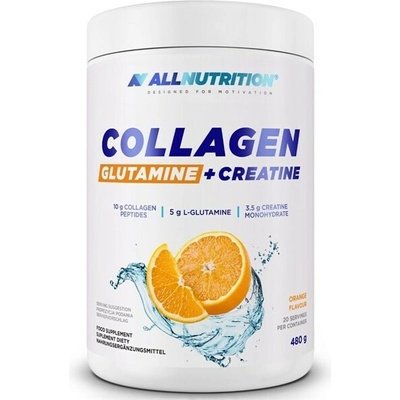 Allnutrition Collagen 10 000 mg Glutamine + Creatine 480 g Pomeranč