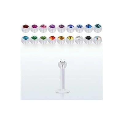 Piercingate Labreta s kamínkem PLA00285