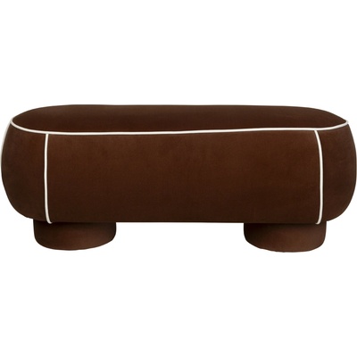 White Label Living Taburet Marina L 121 cm červený