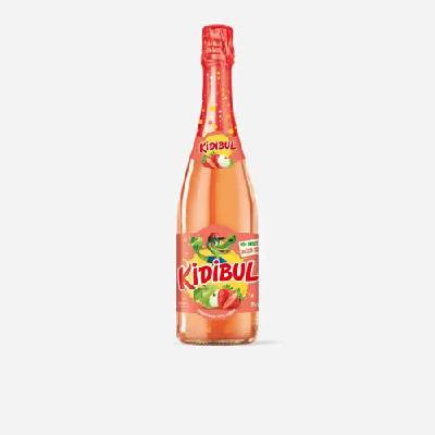 Kidibul Dětský šumivý nápoj Jablko a Jahoda 0,75 l