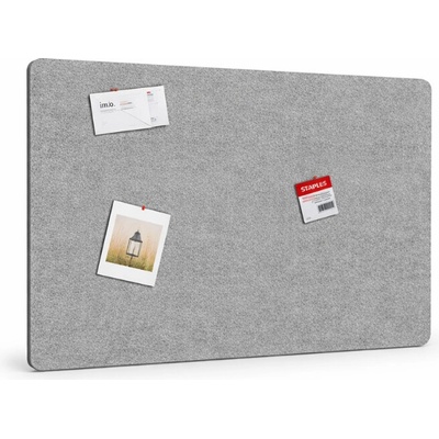 B2B Partner Akustický panel na stěnu 120 x 80 cm, kulaté rohy, šedá