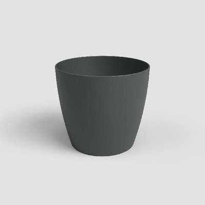 Artevasi Květináč SAN REMO 8cm plast tm.šedá antracit