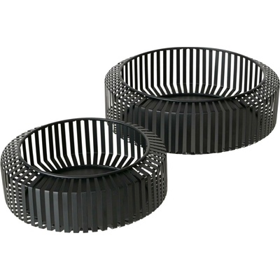 Boltze Kovové dekorativní misky Viki 2 ks 24 - 30 cm
